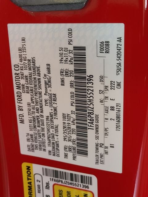 2017 Ford Mustang Shelby GT350