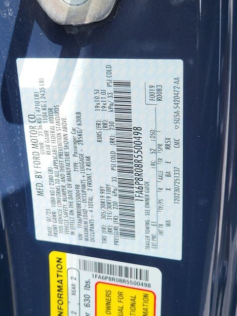 2024 Ford Mustang Dark Horse HANDLING PKG.