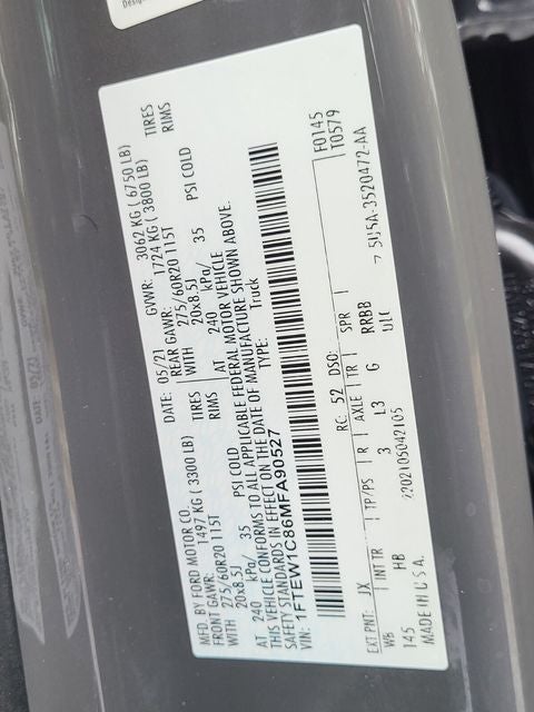 2021 Ford F-150 Lariat SuperCrew