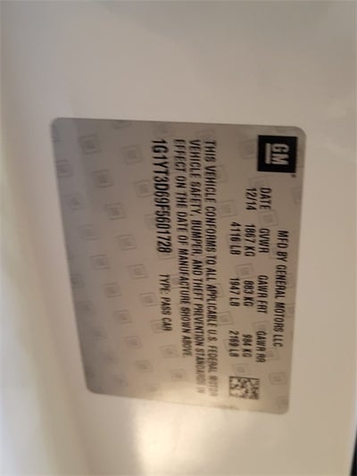 2015 Chevrolet Corvette Z06 3LZ