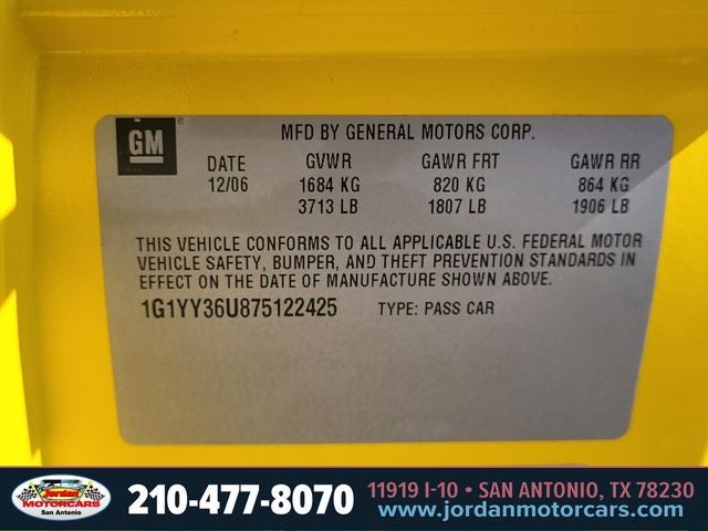 2007 Chevrolet Corvette Base