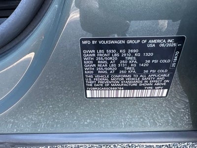 2025 Volkswagen Atlas 2.0T SEL