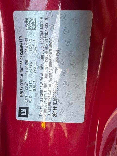 2015 Chevrolet Camaro 2LT RS Package