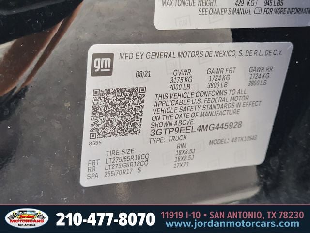 2021 GMC Sierra 1500 AT4