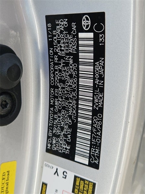 2018 Toyota Prius Three