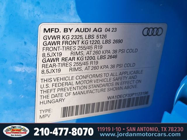2023 Audi Q3 Premium S Line quattro
